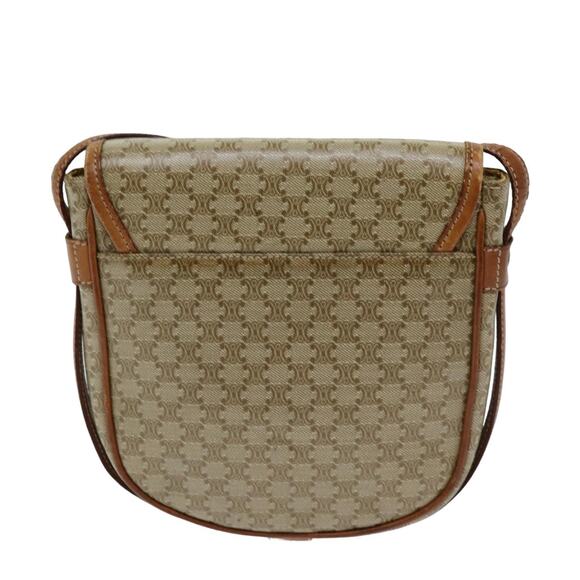 CELINE Macadam Canvas Shoulder Bag Beige - Picture 3 of 12